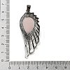 Natural Rose Quartz Big Pendants G-G112-02AS-13-3