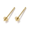 Brass Studs Earrings Finding KK-K383-02A-G-1