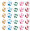 50Pcs Acrylic European Beads MACR-TADJ0001-13M-1