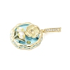 Brass Enamel Pendants LS-KK-F886-03G-05-2