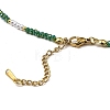 Glass Beaded Necklaces NJEW-P297-01G-05-3