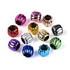 UV Plating Opaque Acrylic European Beads PACR-T017-18M-1