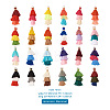 96Pcs 24 Colors Polycotton(Polyester Cotton) Tassel Pendant Decorations FIND-TA0001-27-8