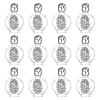 Virgin Mary Decorated Glass Empty Holy Water Bottles for Religious AJEW-WH0410-374A-1