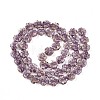Luminous Handmade Gold Foil Glass Beads Strands FOIL-N029-01E-3