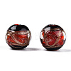 Handmade Gold Sand Lampwork Beads LAMP-T019-12mm-03-2