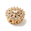 Brass Micro Pave Clear Cubic Zirconia Beads KK-G503-14G-2