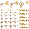 120Pcs 3 Style 304 & 202 Stainless Steel & Brass Ball Post Stud Earring Findings Sets FIND-AR0003-85-1