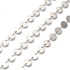 304 Stainless Steel Flat Sequin Chains CHS-A016-61P-A-1