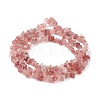 Natural Strawberry Quartz Chip Bead Strands X-G-M205-56-4