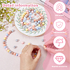 120Pcs 6 Colors Food Grade Eco-Friendly Silicone Beads SIL-HY0001-15-6
