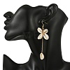 Natural Cowrie Shell Dangle Earrings EJEW-JE07285-5