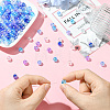 5 Colors Transparent Acrylic Beads MACR-PA0001-03B-01-4