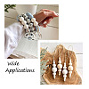 Craftdady 80Pcs 4 Style Spray Painted Natural Theaceae Wood Beads WOOD-CD0001-15-18