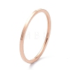 1mm Polished Plain Dome Finger Ring for Girl Women RJEW-C012-02G-RG-3