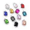 Alloy Rhinestone Pendants ALRI-C008-52P-1