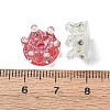 Transparent Resin & Crystal Rhinestone Beads RESI-G119-11-3
