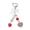 Heart Butterfly Bowknot Acrylic Pendant Decorations HJEW-JM01397-02-1