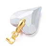 Electroplated Transparent Glass Pendants PALLOY-JF05156-01-5