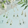 SUNNYCLUE DIY Green Earring Making Kits DIY-SC0014-12G-5