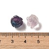 Natural Fluorite Carved Flower Beads G-O156-B-21-3