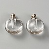 Glass Bottle Locket Pendants GLAA-WH0033-73-1