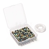 100Pcs 8mm Natural Chrysocolla Round Beads DIY-LS0002-21-7