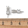 Brass Micro Pave Cubic Zirconia Pendants Bails KK-D324-41P-3