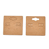 Kraft Paper Earring Display Cards with Hanging Hole EDIS-N010-01-1-2