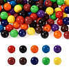100Pcs 10 Colors Food Grade Eco-Friendly Silicone Beads SIL-TA0001-27-10