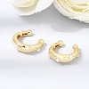 Brass ABS Plastic Pearl Cuff Earrings for Women PL-CBA43D6-01G-2