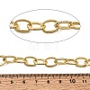 Brass Micro Pave Clear Cubic Zirconia Cable Chains KK-CBACA9B-07G-2
