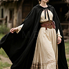 1 Bag PU Leather Medieval Waist Belt Bag with Belt AJEW-CL0003-57-6