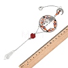 Halloween Alloy Skeleton Hand & Iron Ring Suncatcher HJEW-JM05021-3