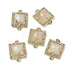 Natural Mixed Gemstone Faceted Square Links G-I375-03G-2