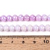 Anti-Tarnish Electroplate Glass Beads Strands GLAA-N056-6mm-03-2