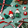 48Pcs 6 Style Christmas Mini Knitting Wool Yarn Scarf & Hats AJEW-FH0003-79-3