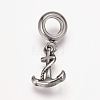 304 Stainless Steel European Dangle Charms LS-OPDL-K001-29AS-1