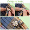 6Pcs 3 Colors Zinc Alloy Cufflinks BUTT-GL0001-04-4