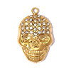304 Stainless Steel with Crystal Rhinestone Pendants RB-OY001-10G-1