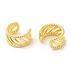 Rack Plating Brass Hollow Cuff Earrings for Women EJEW-D059-24G-2