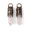 Natural Rose Quartz Big Pendants G-D102-05R-04-1