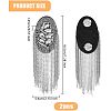 2Pcs Detachable Iron Tassel Epaulettes FIND-FH0005-44P-2