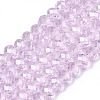 Electroplate Glass Beads Strands EGLA-A044-T3mm-A10-1