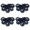 4Pcs Glass Rhinestone Sew on Ornament Accessories FIND-CP0001-09-1