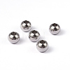 Tarnish Resistant Round 202 Stainless Steel Beads LS-STAS-G130-8mm-63P-1