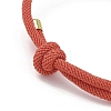 Adjustable Nylon Round Milan Cord Slider Bracelet Making FB-H001-01G-05-2