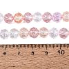 Transparent Crackle Glass Beads Strands GLAA-Q115-03A-4