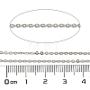 Rhodium Plated 925 Sterling Silver Flat Cable Chains STER-F052-04P-05-2