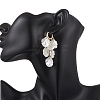 Petaline ABS Plastic Imitation Pearl Chandelier Earrings EJEW-TA00775-4